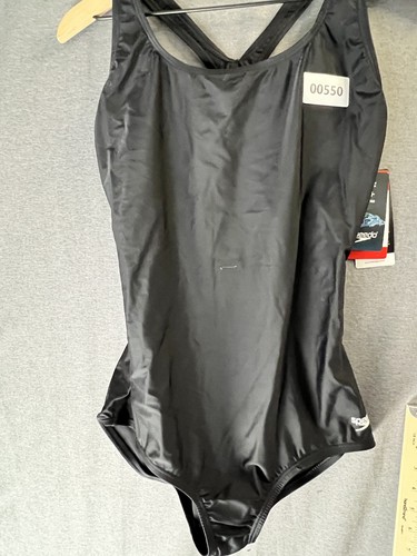 550 *¡ENVÍO GRATUITO! NUEVO CON ETIQUETAS* TRAJE DE BAÑO SPEEDO MUJER UNA PIEZA NEGRO TALLA 14 - Imagen 4 de 9