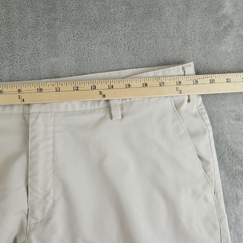 Adidas Pants Men 38x32 Cream Beige Straight Leg Flat Front Golf Outdoor Climalte - Picture 4 of 15