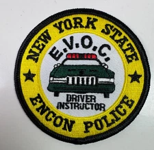 New York State Police EVOC Encon Police Driver Instructor NY 3" Patch Y8