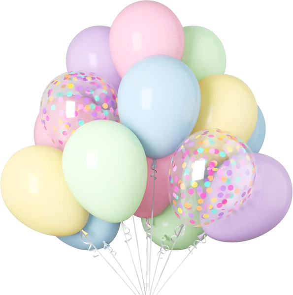 Luftballons Pastellfarben 30 StüCk, Bunte Luftballons Geburtstag Helium Ballons-image