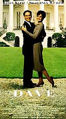 Dave (VHS, 1993) Kevin Kline Sigourney Weaver Frank Langella Ving Rhames