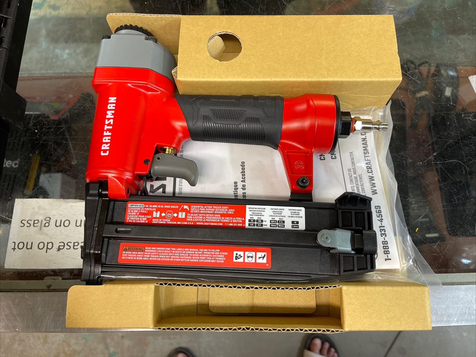 Craftsman CMPBN18SB 18 Gauge 2" Pnumatic Brad Nailer eBay