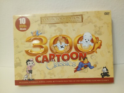 300 CARTOON CLASSICS Collector's Edition FULLY RESTORED 10 DVDs 36