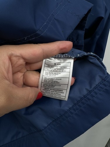 Vintage Nike Full Zip Windbreaker Jacket Youth Size L(14-16)Blue Pockets Logo - Picture 5 of 9