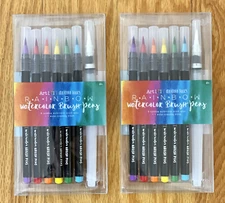 Art 101 Rainbow Watercolor Brush Pens -Creative Tools -Lot of 2