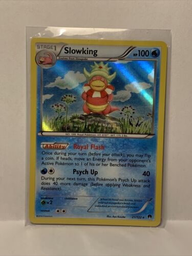 2016 Pokemon Slowking 21/122 - Reverse Holo XY Breakpoint - Picture 1 of 2