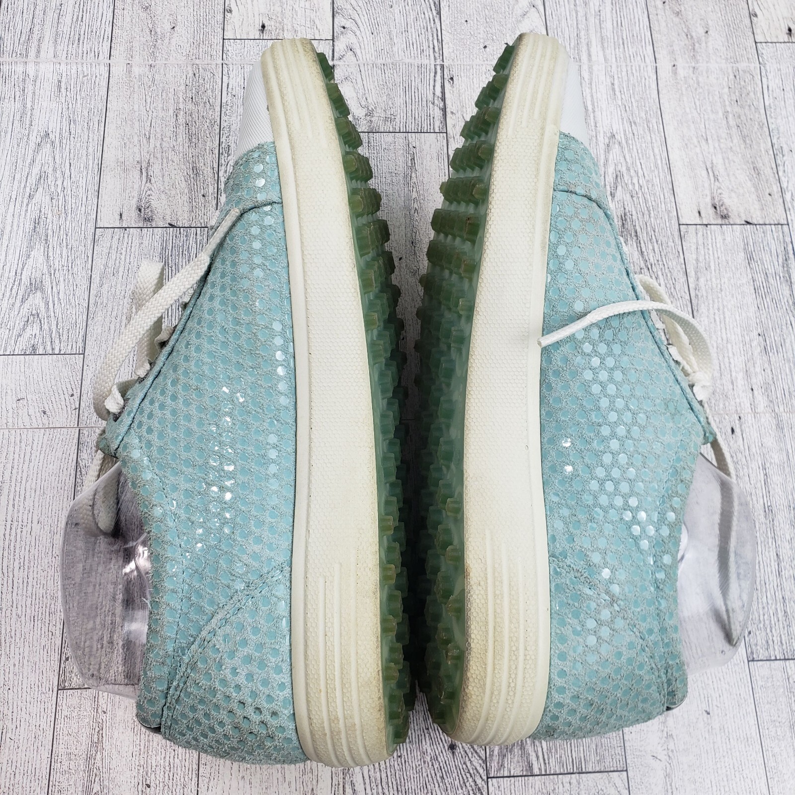 ECCO Hydra-Max Golf Shoes Womens Aqua Blue Leather | EU 40 (US 9 - 9.5)