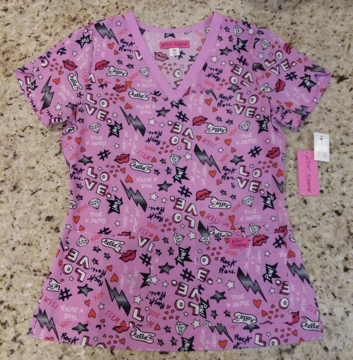 Betsey johnson deals scrub tops