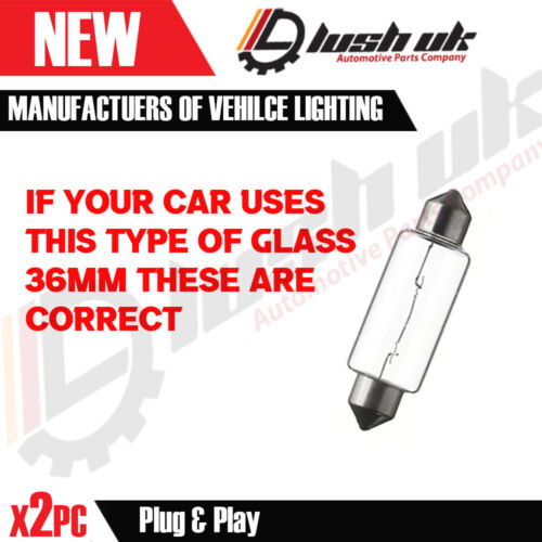 VW Golf Mk5 V TDI GTI ERROR FREE 12 SMD Number Plate WHITE XENON LED Light Bulbs - Picture 3 of 7