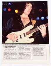DEEP PURPLE~KNOCKING AT YOUR BACK DOOR LYRICS~ORIG 1985 POSTER PINUP CLIPPING