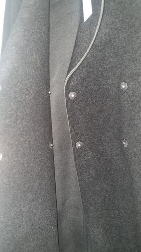 BNWT Calvin Klein Cocoon Coat Midi Oversized Black Bonded Wool RRP £700 UK 12 - Picture 8 of 12