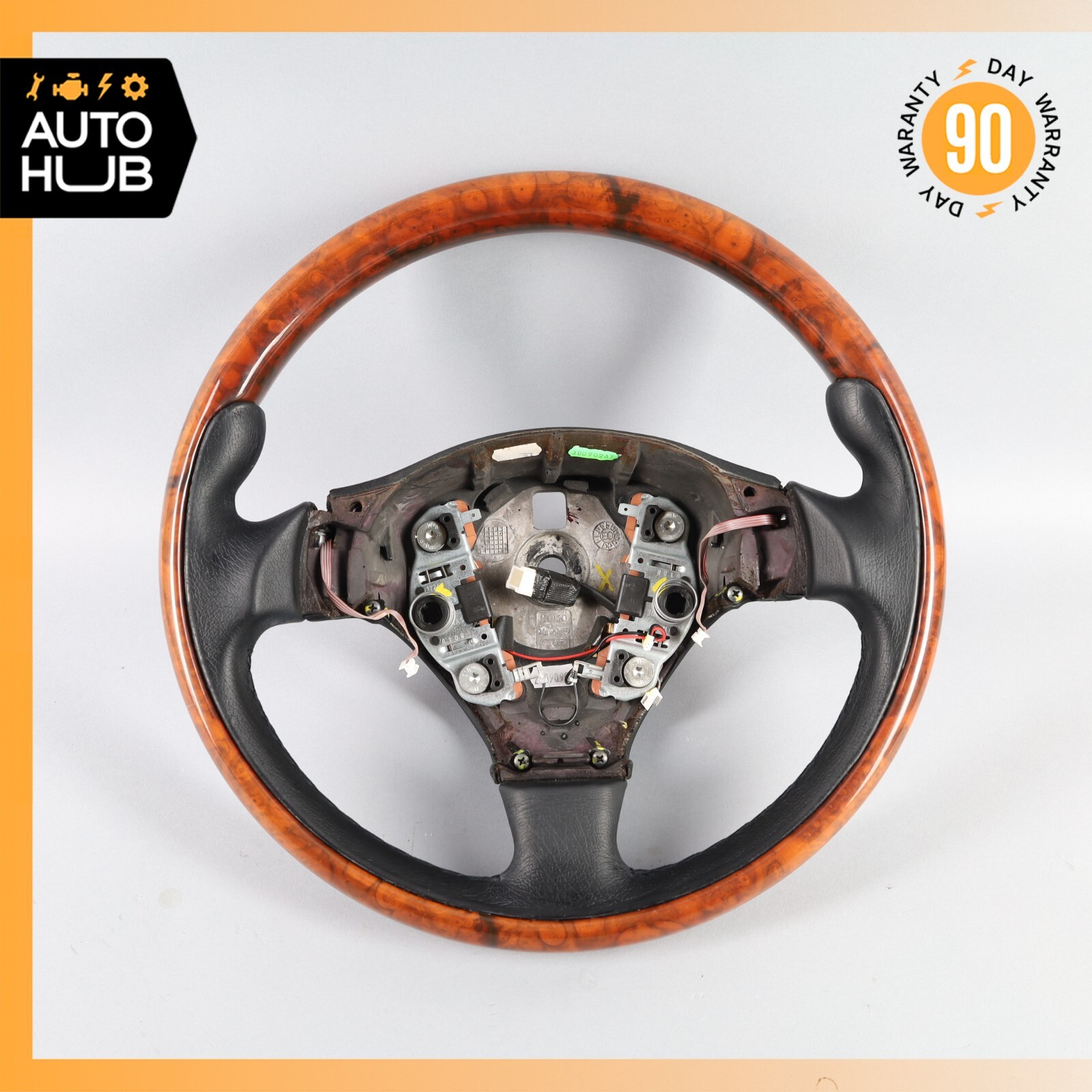 03-19 Maserati GranTurismo M145 Quattroporte Steering Wheel Walnut Wood OEM 61k