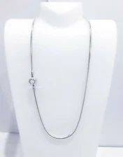 NEW Authentic PANDORA 925 Silver Moment Logo Snake Chain Necklace 590742HV 45 50