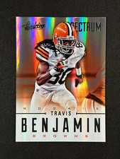 2012 Absolute Spectrum Rookie Silver #189 Travis Benjamin RC /50 CLE Browns