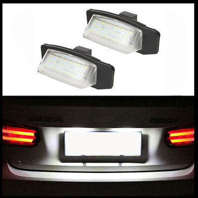 Für Mitsubishi Eclipse Lancer Outlander 2x LED Kennzeichenbeleuchtung 18 SMD
