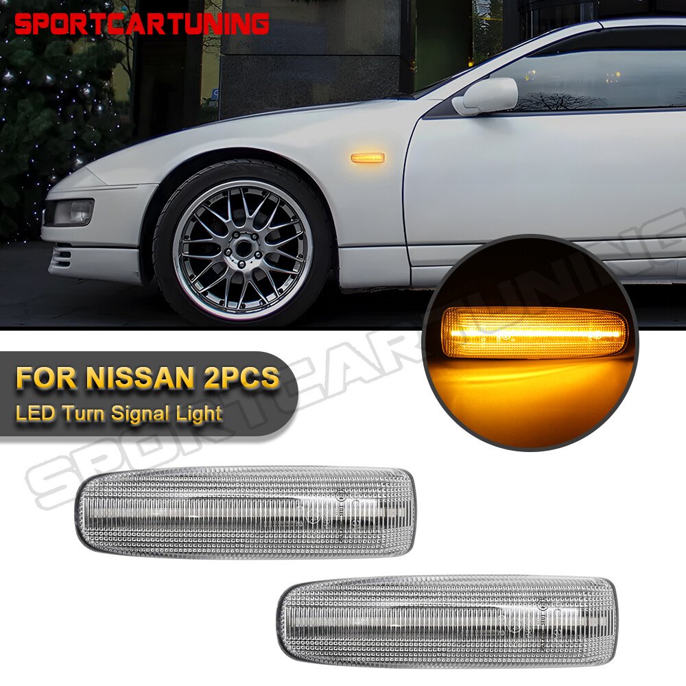 2pcs LED Fender Side Markers Lights For 1989-1996 Nissan 300ZX