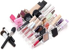 SM Private Label Organizer Porta Trucchi Cassetti, Divisori Make up Acrilico,
