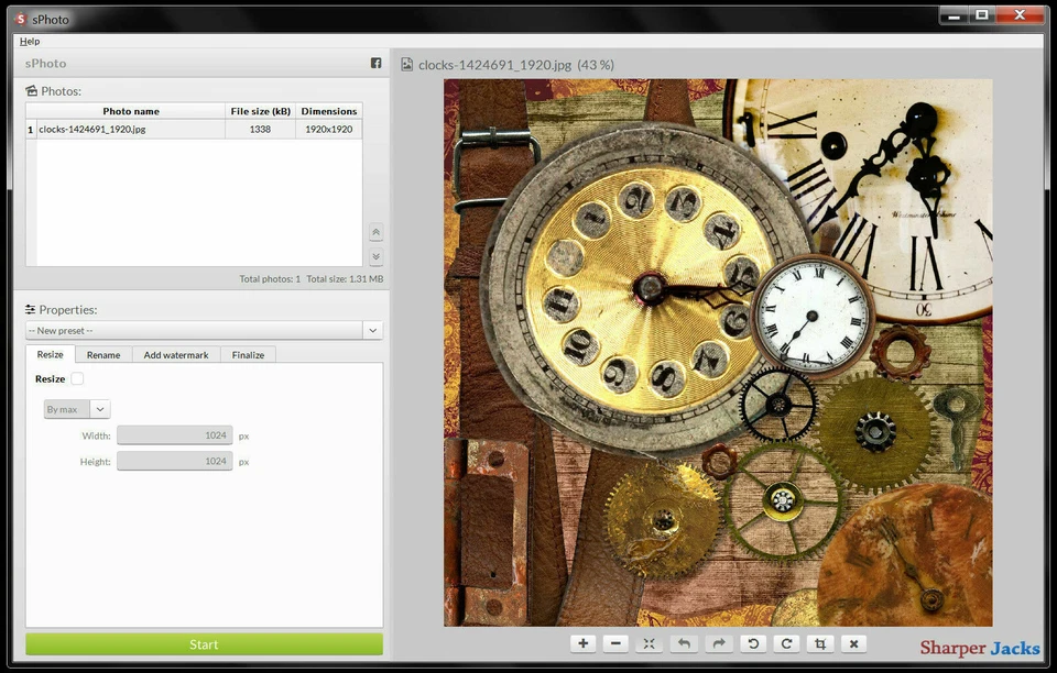 NEW & Fast Ship! sPhoto Resize, Rename, Crop, Rotate, Add Watermark - Mac Combo - Image 3 of 4