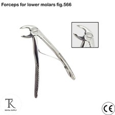 Dental Instruments Surgical Children Tooth Extraction Forceps Lower Molars # 566