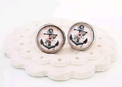 Ohrringe/Ohrstecker  Handmade Schmuck Neu EDELSTAHL    Anker    Ostsee Nordsee 