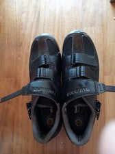 Scarpe ciclismo strada, nere, chiusura 1 cricchetto, tg 43, usate, shimano