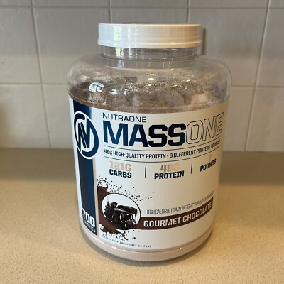 Massone Mass Gainer Protein Powder by NutraOne   Gain Mass Protein Meal 7 Lbs 