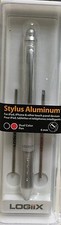 Logiix Dual Color Stylus/Pen Aluminium-Silver-Includes 2 Pen Refills