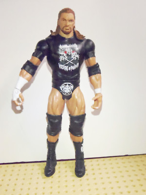 2011 WWE TRIPLE H. BLACK T-SHIRT MATTEL BASIC WRESTLING ACTION FIGURE