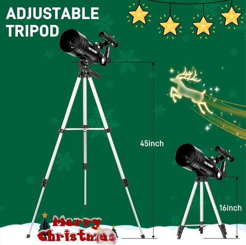 70mm Refractor Telescope for Adults - Stargazing with Wireless Remote & Tripod - Picture 7 of 10