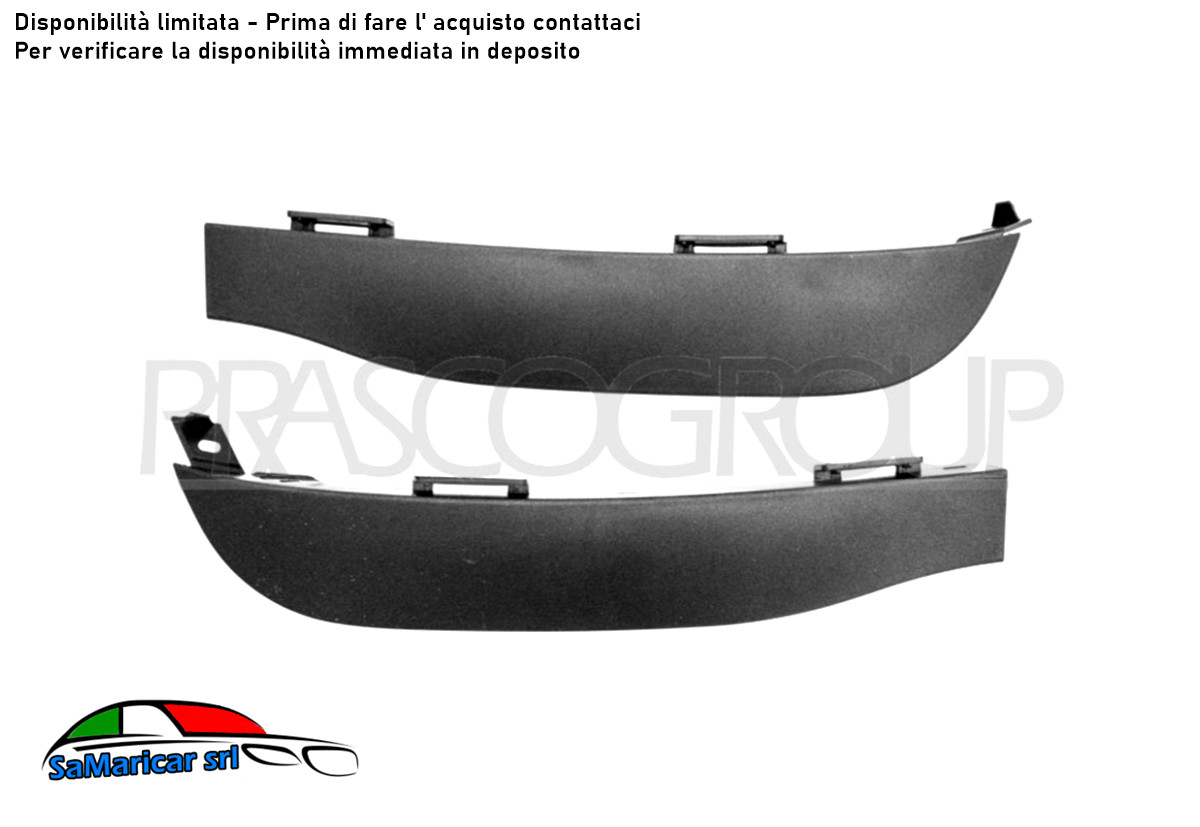 Spoiler Anteriore Smart Forfour 453 A453888 (2014->) Kit 2 Pezzi
