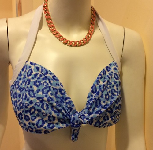 Pistol Panties Debdran Fleming Blue Leopard Size UK10/US8/EUR38/ smallSwimwear - Picture 3 of 9