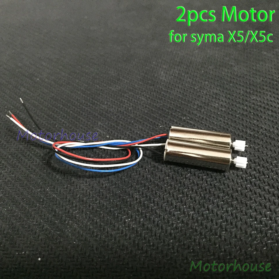 2PCS 7mm*20mm CW CCW Motor Engine For Syma X5 X5C RC Quadcopter Drone Spare Part - Image 2 of 4
