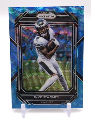 2022 Panini Prizm Blue Wave #237 DeVonta Smith /199 Philadelphia Eagles