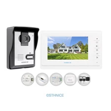HOMSECUR 7" Video Door Phone Intercom Intra-monitor Audio Intercom with Lock