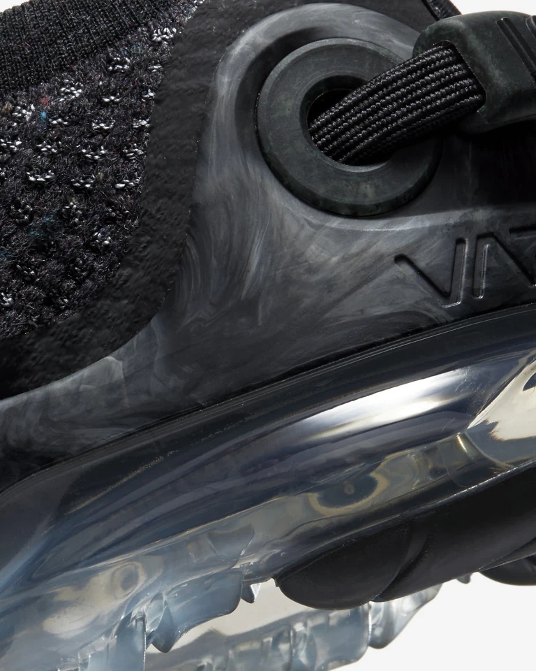 Nike Vapormax 2020 FK Flyknit GS тройные черные серые CJ4069-002 4Y = 5,5 женские - Изображение 4 из 4