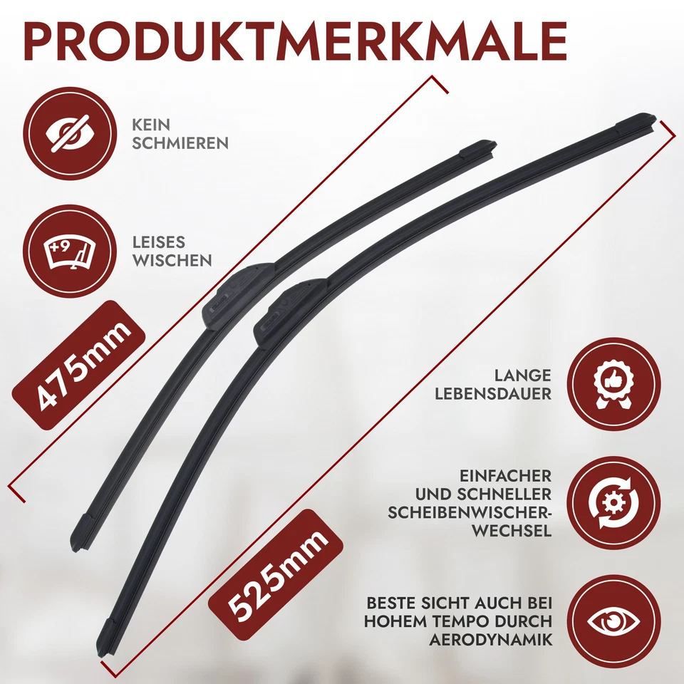 Scheibenwischer vorne passend für AUDI A3 S3 RS3 | Typ 8L | BJ 1996 - 2003 - Bild 2 von 4
