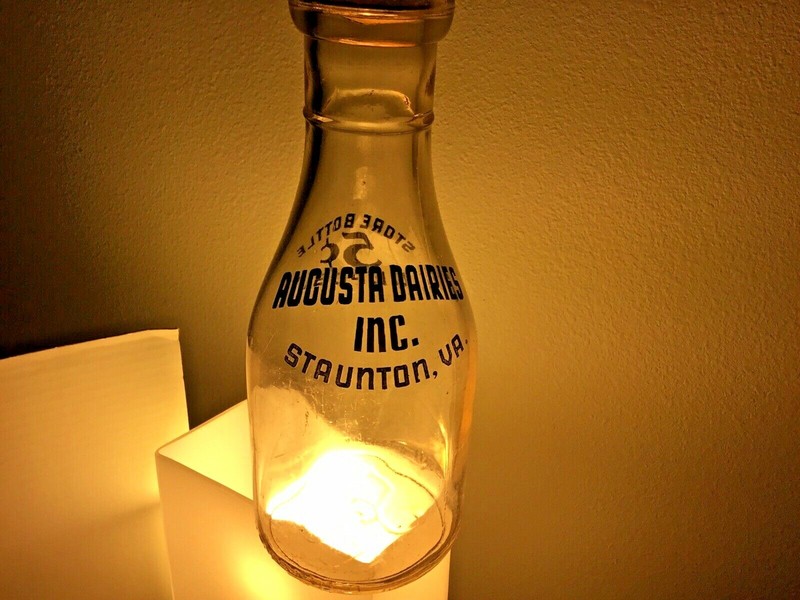 Augusta Dairies Milk Bottle, Staunton, Va