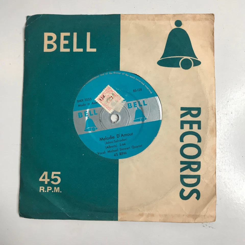 Artie Malvin (April Love) Michael Stewart (Melodie D' Amour) Vinyl 45 Single - Image 2 of 4