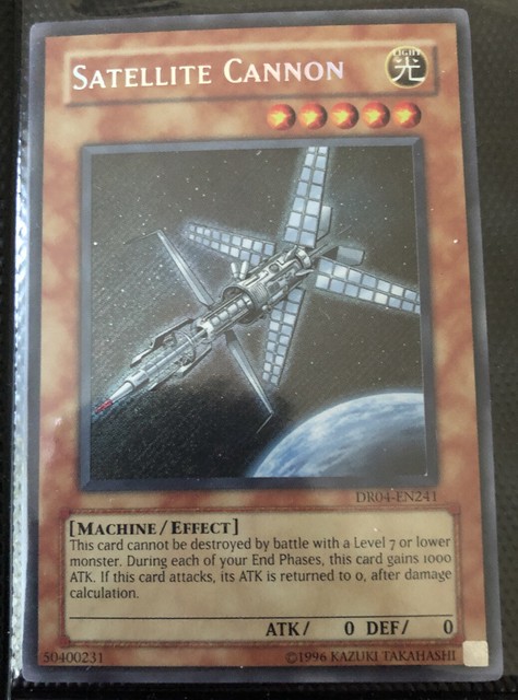 M/NM Yugioh Satellite Cannon DR04-EN241 Secret Rare Unlimited | eBay