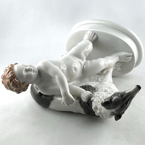 Sujet "ENFANT AU BARZOÏ" Sculpture Animalière Porcelaine ROSENTHAL 1282... - Picture 12 of 15