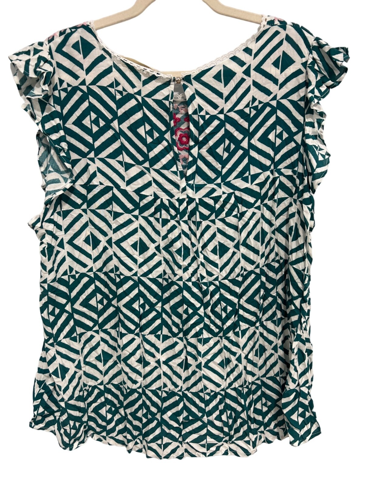 Savannah Jane Embroidered Floral Blouse Size 2X T… - image 2