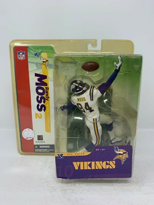 【超希少】Mcfarlane NFL RANDY MOSS NFL Sports Picks Series 13 Randy Moss Action Figure [Afro