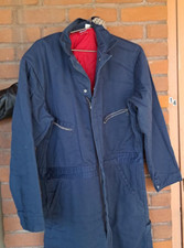 46 Long DICKIES Coveralls Size Blue/Red Quilt Lining Mens Work Jumpsuit, Vintage