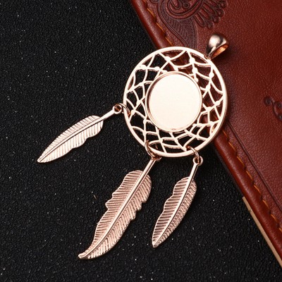 15 Pcs Lünette Anhänger Trays Metall Dreamcatcher Dream Catcher