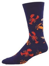 Mens Lobster Socks Socksmith SEAFOOD PLATTER design Cotton mix