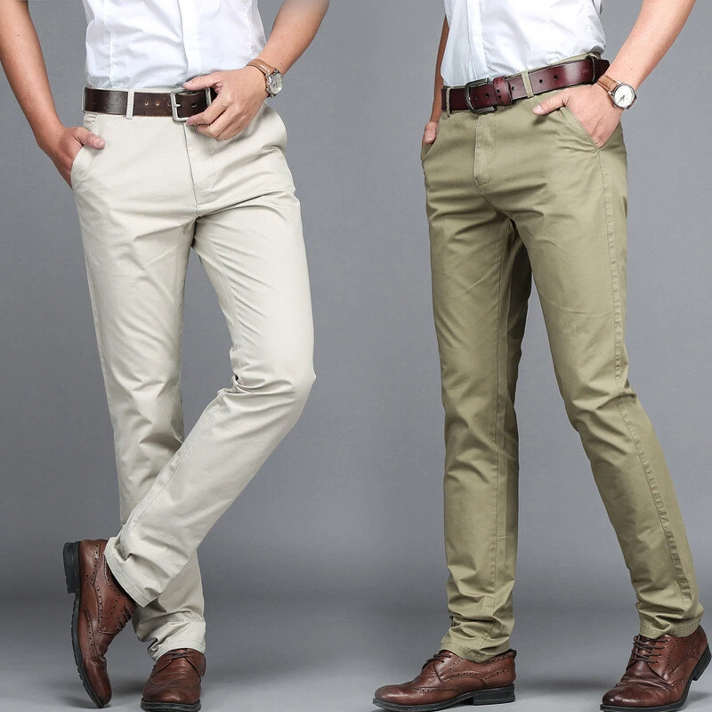 Mens summer khaki pants 2025