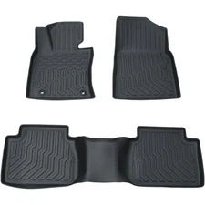 3D All Weather Floor Mats for 2018-2025 Toyota Camry Front + Rear TPE Car Liners