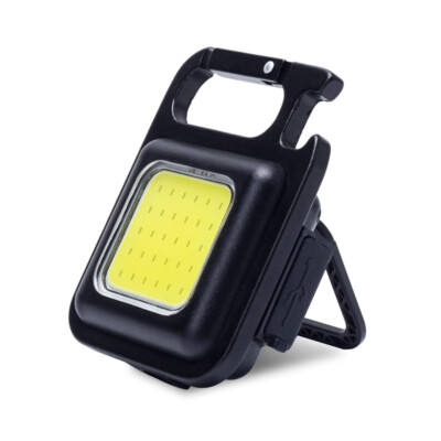 COB LED Flashlight Keychain 500 Lumens Mini Portable Rechargeable Magnet