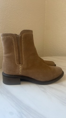 Clarks, Maye Damenstiefel Reißverschluss Kiesel-Wildleder Größe US Damen 7 - Bild 2 von 8