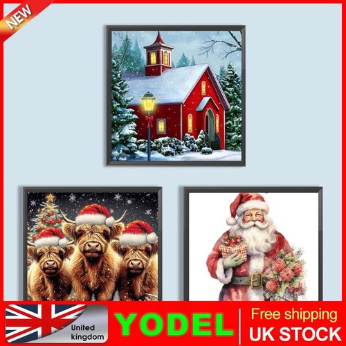 5D DIY Full Round Drill Diamond Painting Christmas Kit Home Decoration